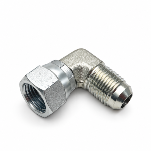 Metallic 90-Degree Elbow Connector-2 2J9 JIC MALE 74"CONE X JIC FEMALE 74" SEAT (90" ELBOW)