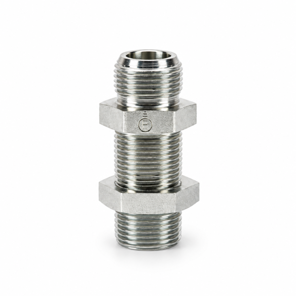 60 METRIC MALE 24"H.T BULKHEAD 6D-52 / M52X2