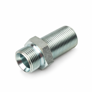 Metallic Threaded Pipe Adapter on White 6B BSP MALE 60" SEAT BULKHEAD L.N