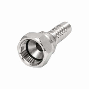 Stainless Steel Hose Barb Fitting JIS Metric Female 60° cone seat